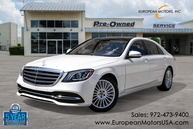Mercedes-Benz S 560 Premium Package Power Rear Seats Panoramic Sunroof Lane Keep Assist - Plano TX