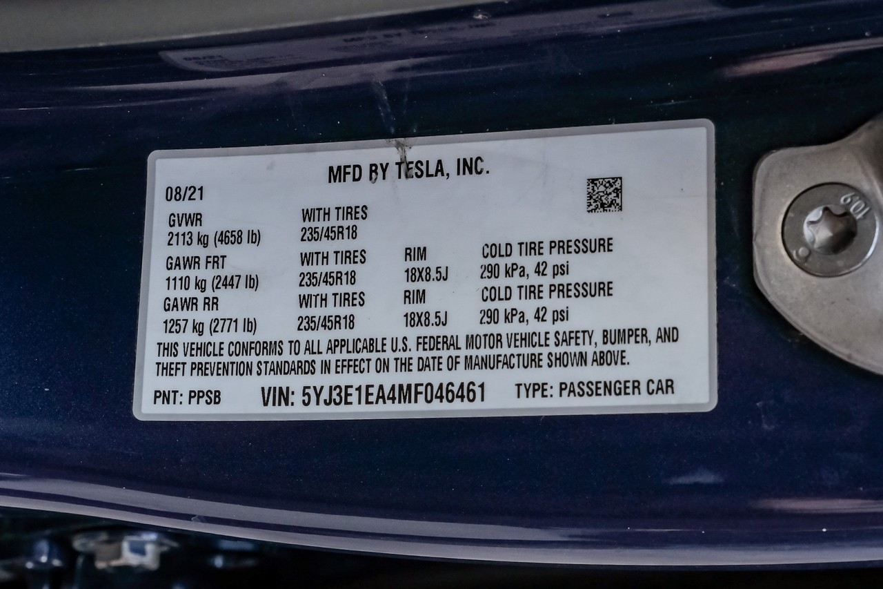 Tesla Model 3 Vehicle Main Gallery Image 66