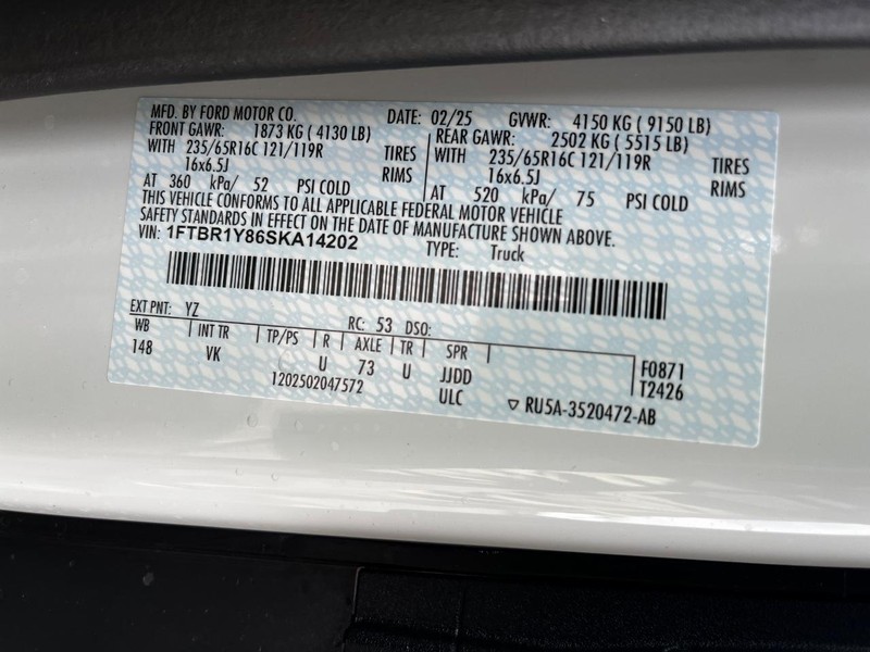 Ford Transit Cargo Van Vehicle Full-screen Gallery Image 12