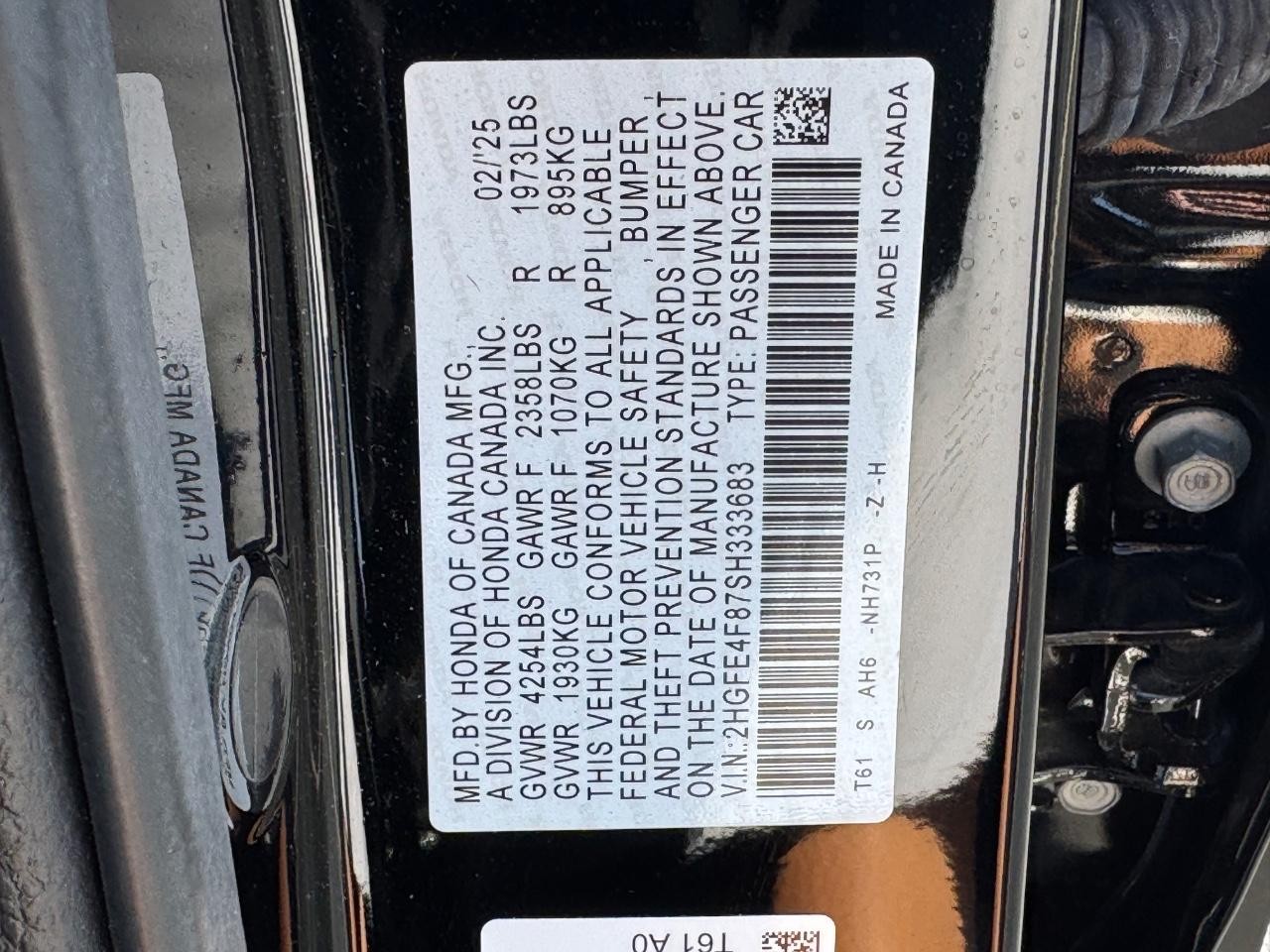 Honda Civic Sedan Hybrid Vehicle Full-screen Gallery Image 26