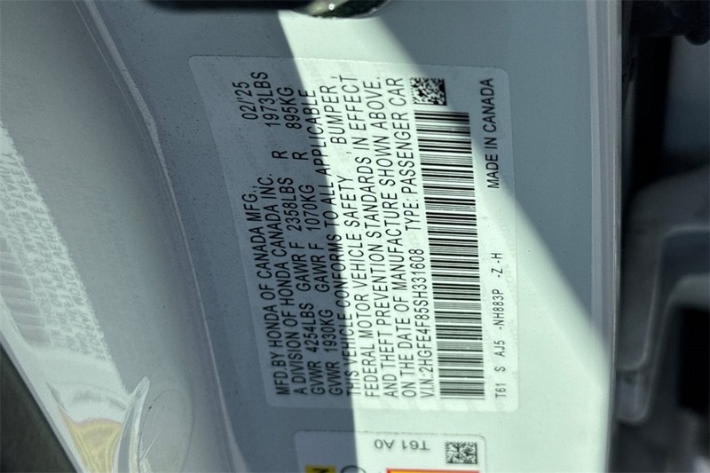 Honda Civic Sedan Hybrid Vehicle Full-screen Gallery Image 26