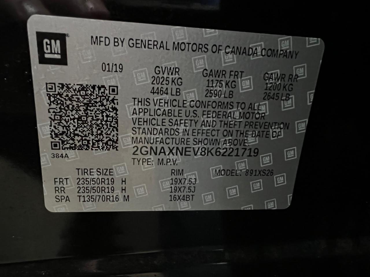 Chevrolet Equinox Vehicle Full-screen Gallery Image 8