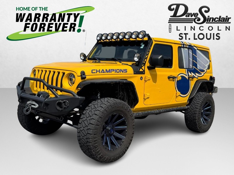 Used 2020 Jeep Wrangler Unlimited Sahara with VIN 1C4HJXEG2LW170702 for sale in Saint Peters, MO