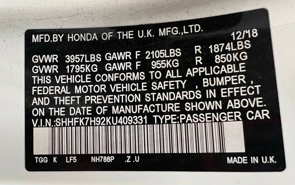 Honda Civic Hatchback Vehicle Full-screen Gallery Image 22