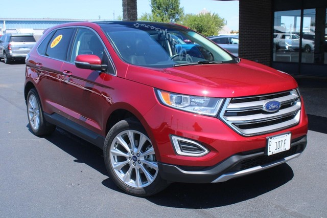 Used 2018 Ford Edge Titanium with VIN 2FMPK3K97JBC37375 for sale in Jerseyville, IL