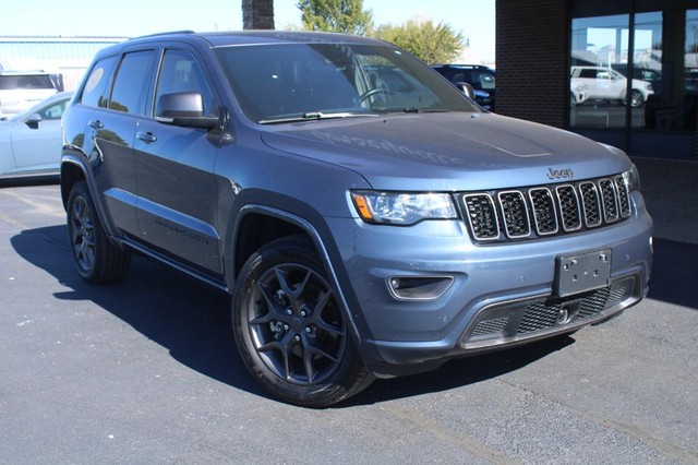 Used 2021 Jeep Grand Cherokee 80th Edition with VIN 1C4RJFBG1MC710983 for sale in Jerseyville, IL