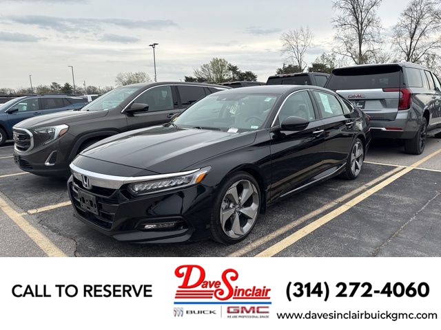Black 2018 Honda Accord 2.0T Touring FWD Sedan Front-Wheel Drive Automatic