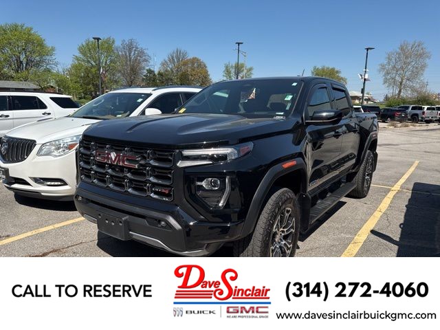 Onyx Black 2023 GMC Canyon AT4 Crew Cab 4WD Pickup Truck Four-Wheel Drive Automatic