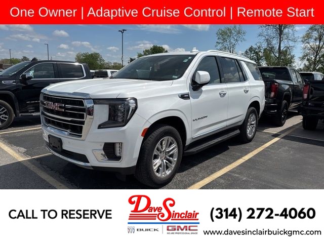 Summit White 2023 GMC Yukon SLT 4WD SUV / Crossover Four-Wheel Drive Automatic