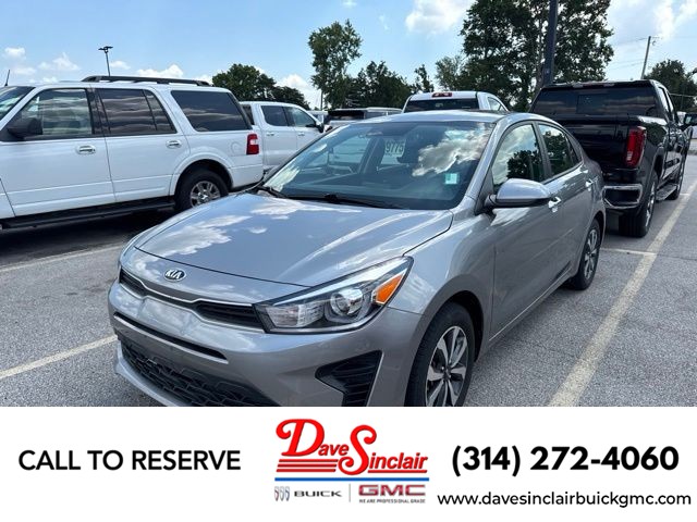 Steel Gray 2021 Kia Rio Sedan Front-Wheel Drive Continuously Variable Transmission