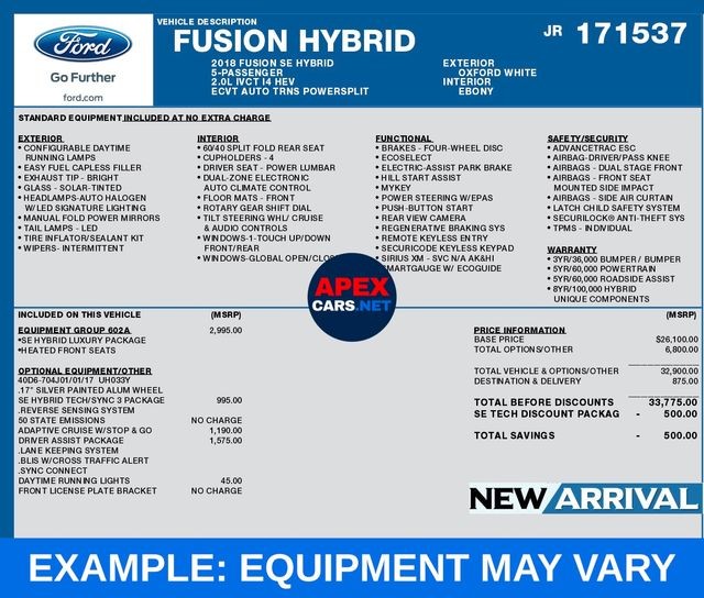 more details - ford fusion hybrid