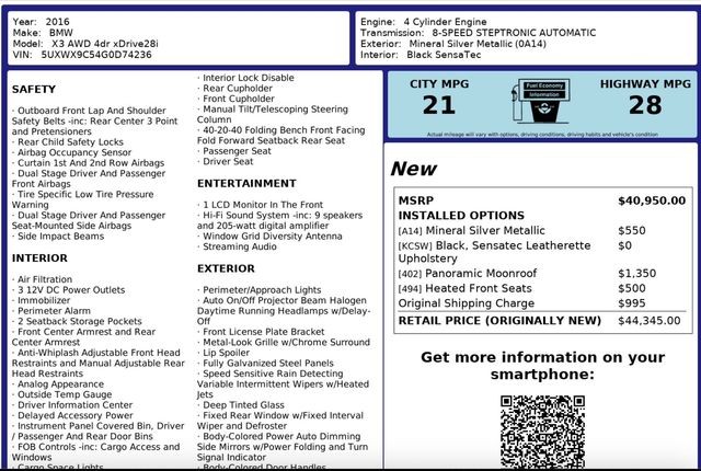 BMW X3 Vehicle Full-screen Gallery Image 27