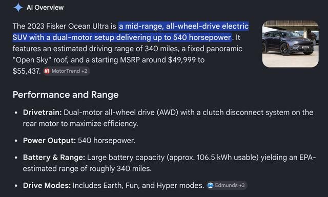 Fisker Ocean Vehicle Full-screen Gallery Image 07
