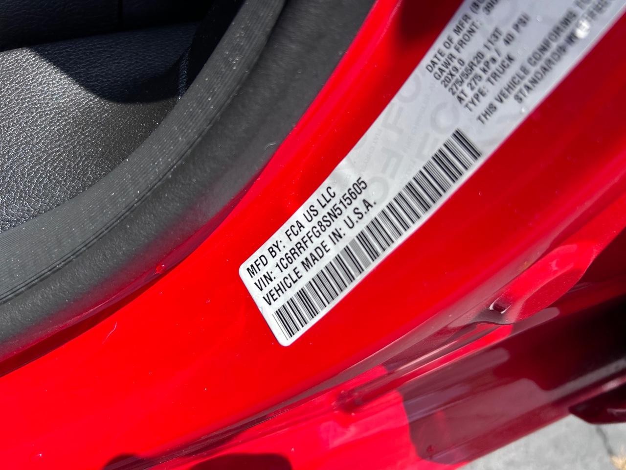 2025 Flame Red Clearcoat Ram 1500 Big Horn/Lone Star 4X4 Truck