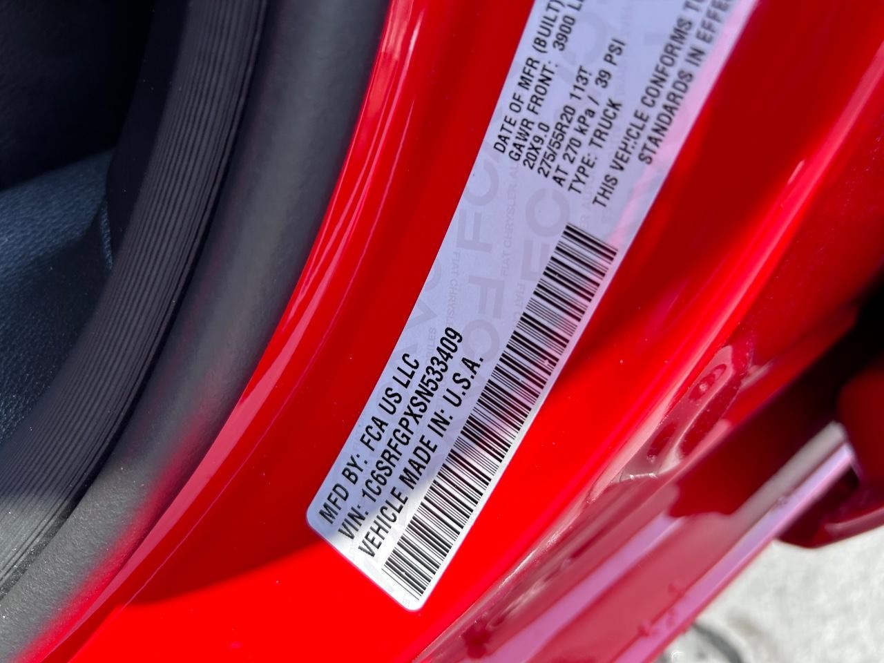 2025 Flame Red Clearcoat Ram 1500 Tradesman 4X4 Truck