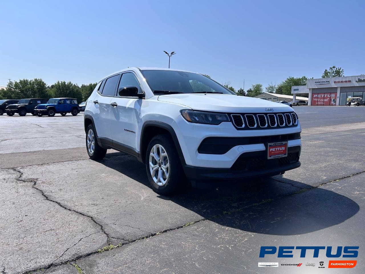2025 Bright White Clearcoat Jeep Compass Sport SUV