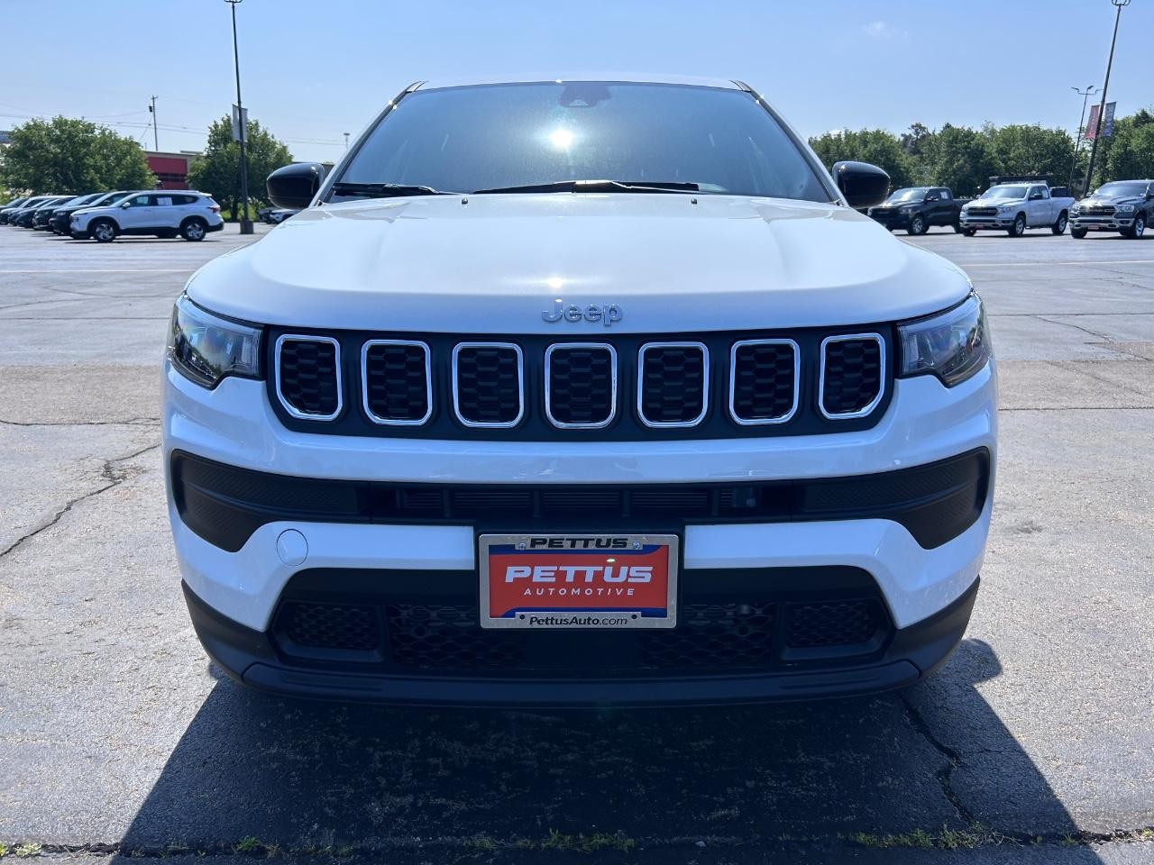 2025 Bright White Clearcoat Jeep Compass Sport 4X4 SUV