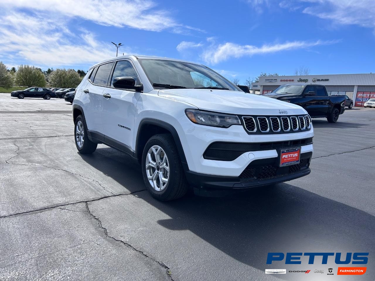 2025 Bright White Clearcoat Jeep Compass Sport SUV