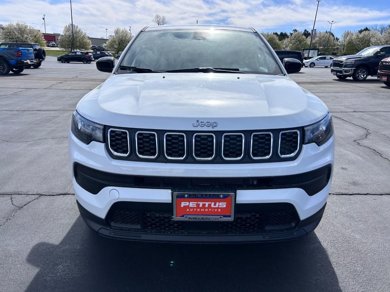 2025 Bright White Clearcoat Jeep Compass Sport 4X4 SUV