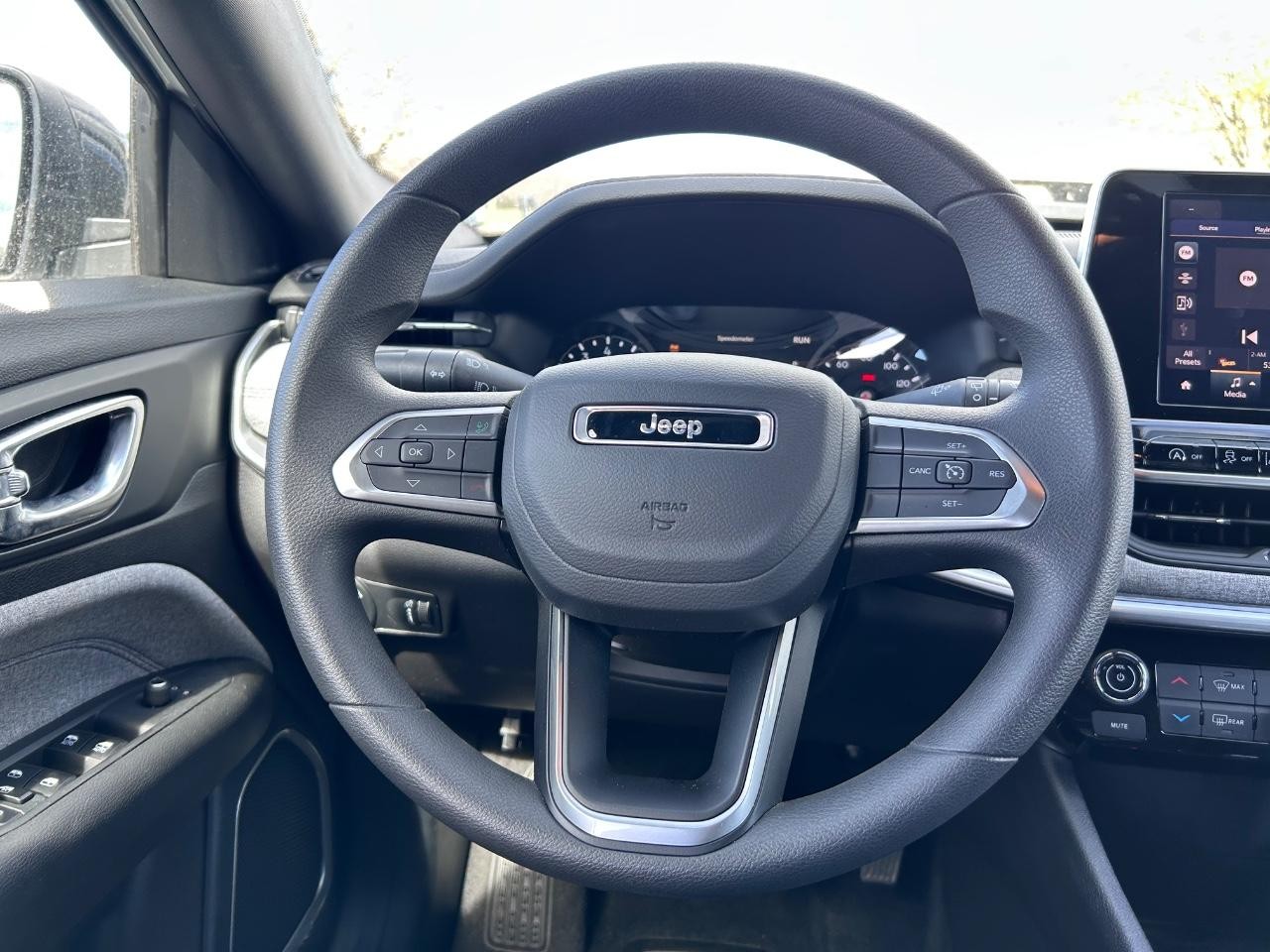 2025 Bright White Clearcoat Jeep Compass Sport 4X4 SUV