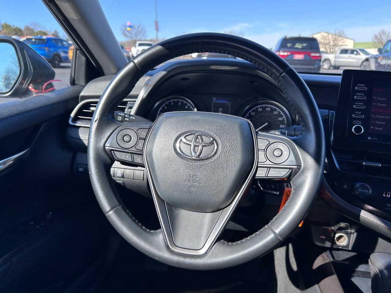 2022 Midnight Black Metallic Toyota Camry SE FWD Sedan