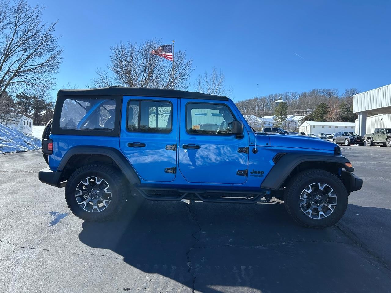 2022 Hydro Blue Pearlcoat Jeep Wrangler Unlimited Sport 4X4 SUV