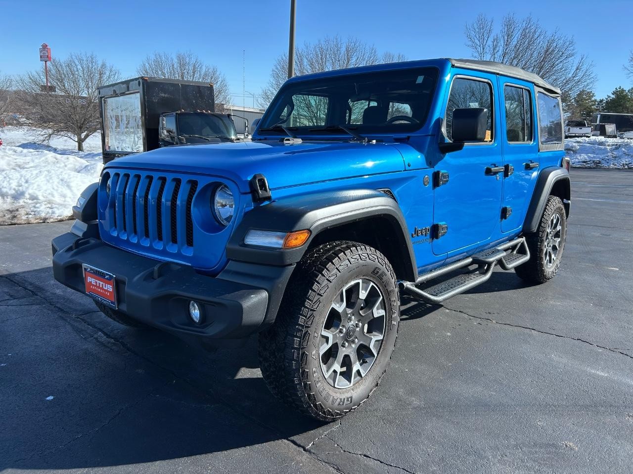 2022 Hydro Blue Pearlcoat Jeep Wrangler Unlimited Sport 4X4 SUV