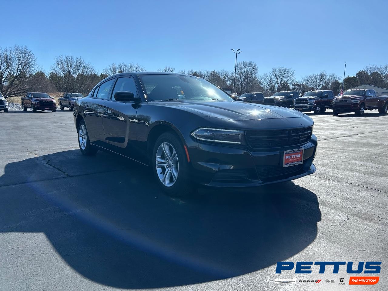 2022 Pitch Black Clearcoat Dodge Charger SXT Sedan
