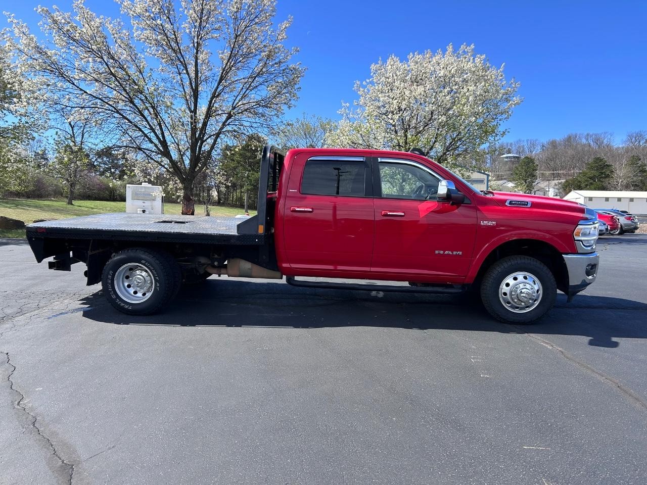 2020 Delmonico Red Pearlcoat Ram 3500 Chassis Cab Laramie 4X4 Truck