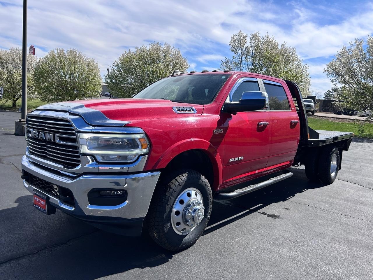 2020 Delmonico Red Pearlcoat Ram 3500 Chassis Cab Laramie 4X4 Truck