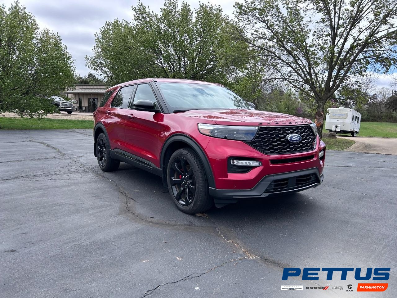 2022 Rapid Red Metallic Tinted Clearcoat Ford Explorer ST SUV
