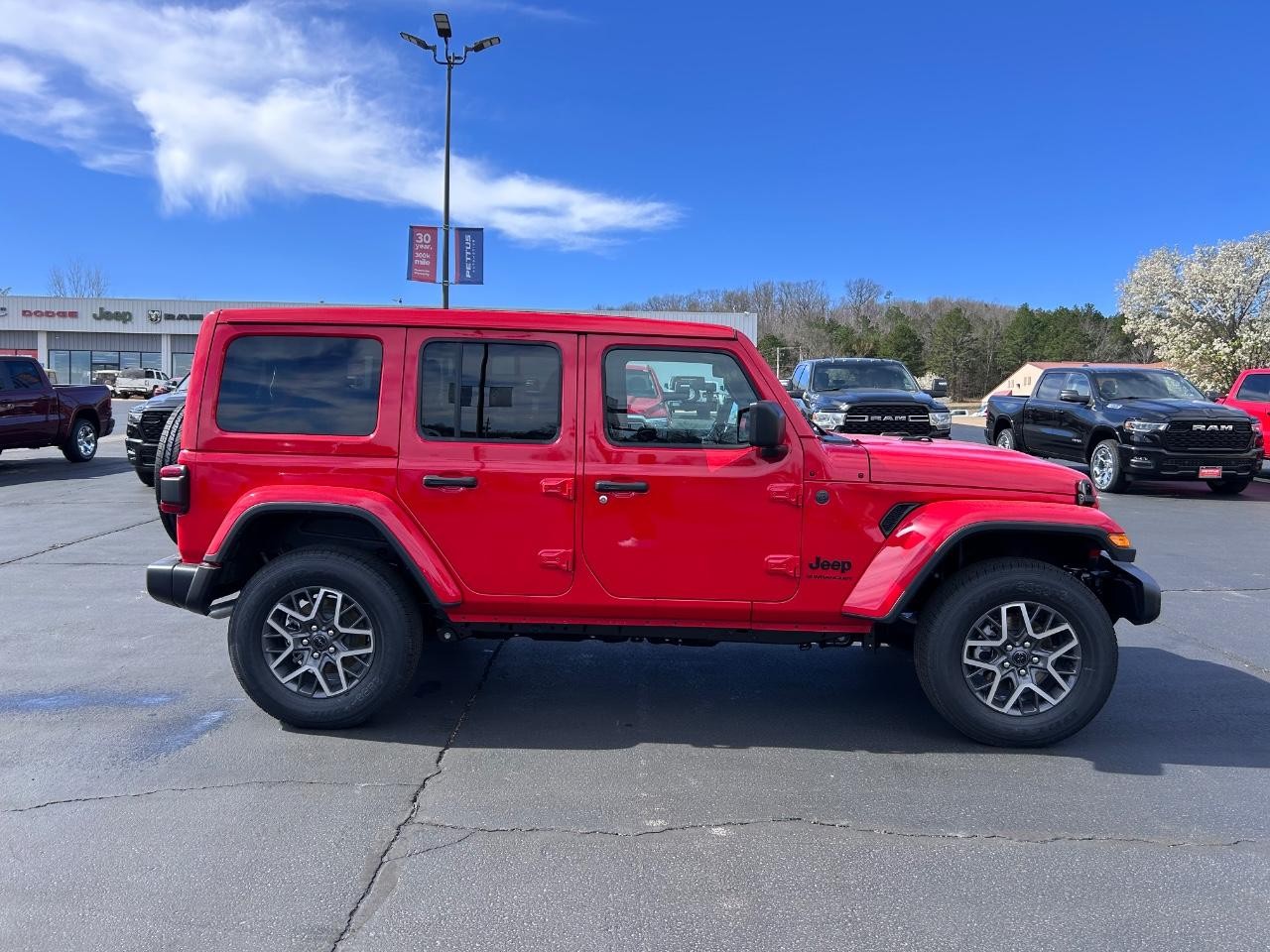 2025 Firecracker Red Clearcoat Jeep Wrangler Sahara 4X4 SUV
