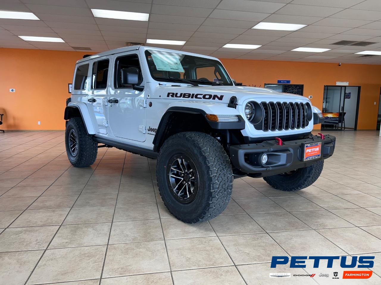 2025 Bright White Clearcoat Jeep Wrangler Rubicon X 4X4 SUV