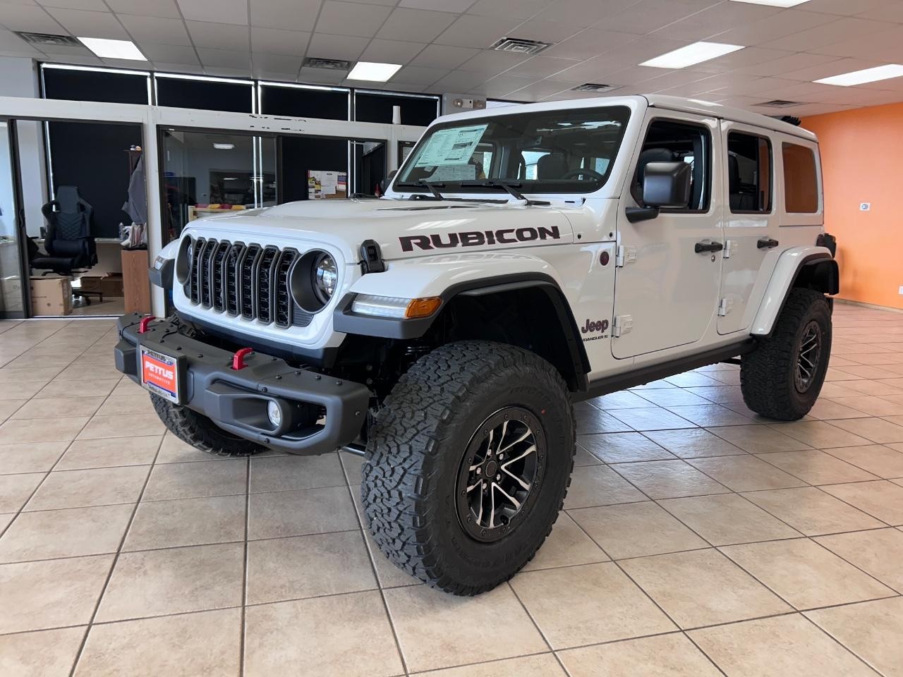 2025 Bright White Clearcoat Jeep Wrangler Rubicon X 4X4 SUV
