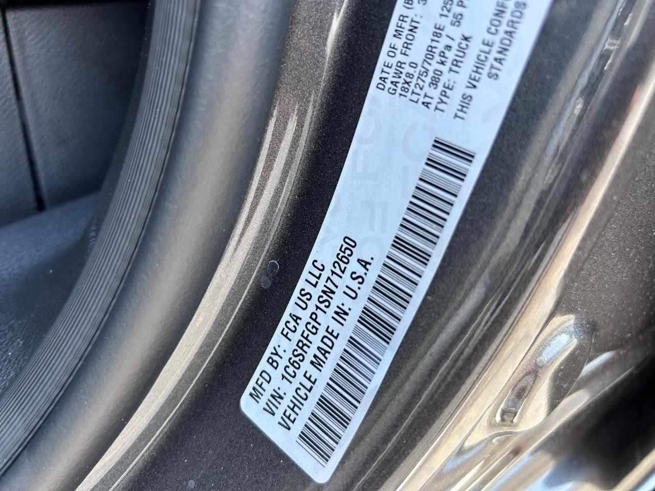 2025 Granite Crystal Metallic Clearcoat Ram 1500 Tradesman 4X4 Truck