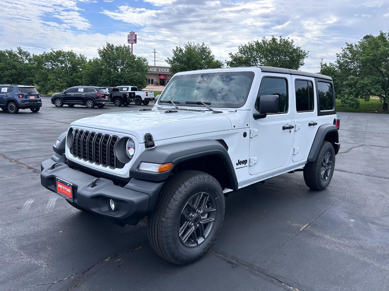 2025 Bright White Clearcoat Jeep Wrangler Sport S 4X4 SUV