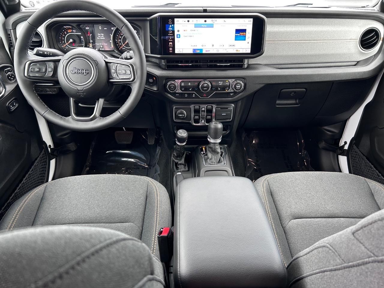 2025 Bright White Clearcoat Jeep Wrangler Sport S 4X4 SUV