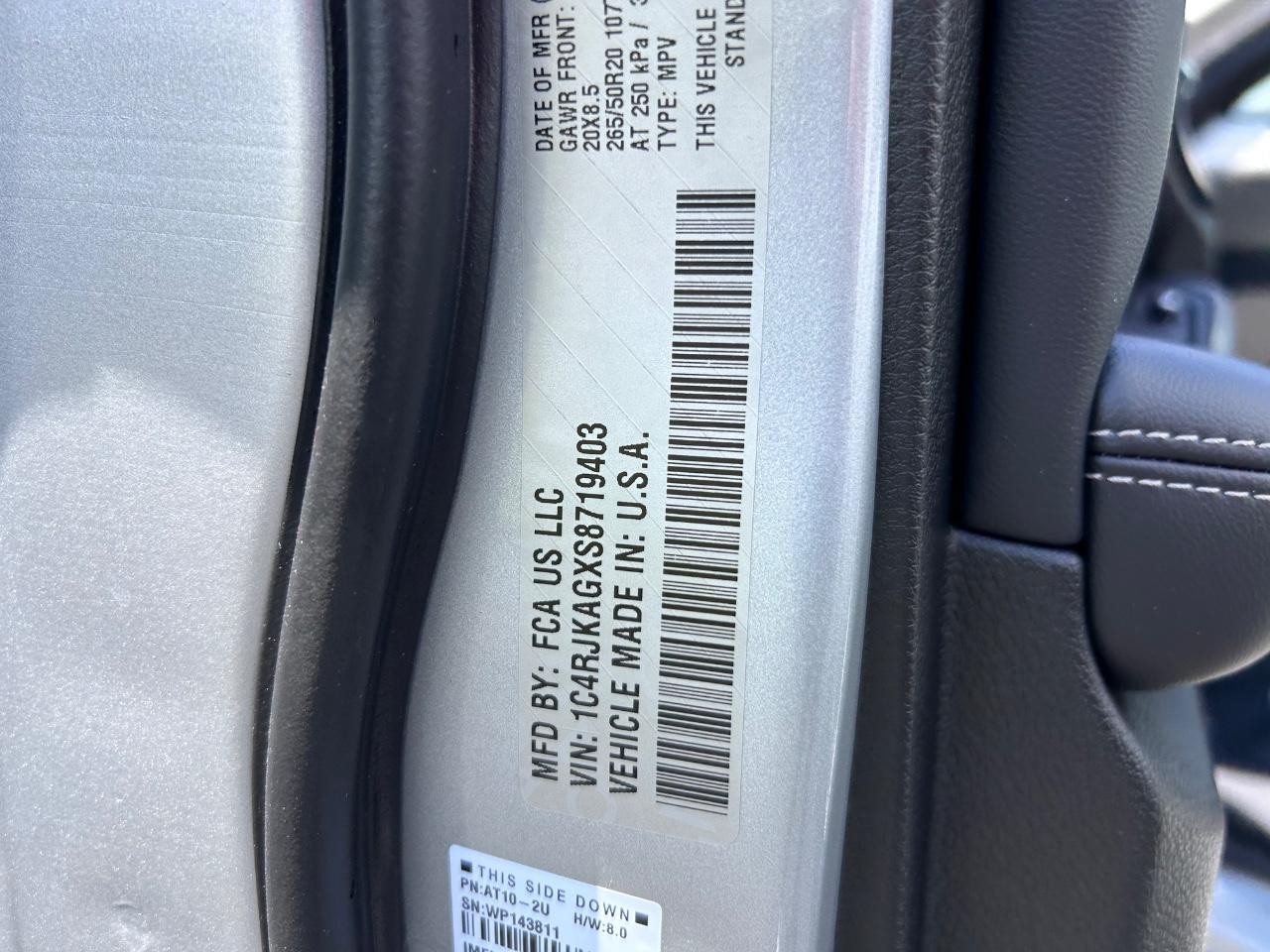 2025 Silver Zynith Jeep Grand Cherokee L Altitude X 4X4 SUV