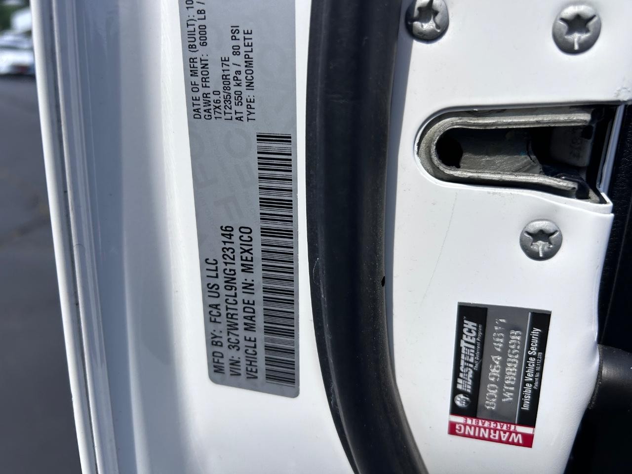 2022 Bright White Clearcoat Ram 3500 Chassis Cab Tradesman 4X4 Truck