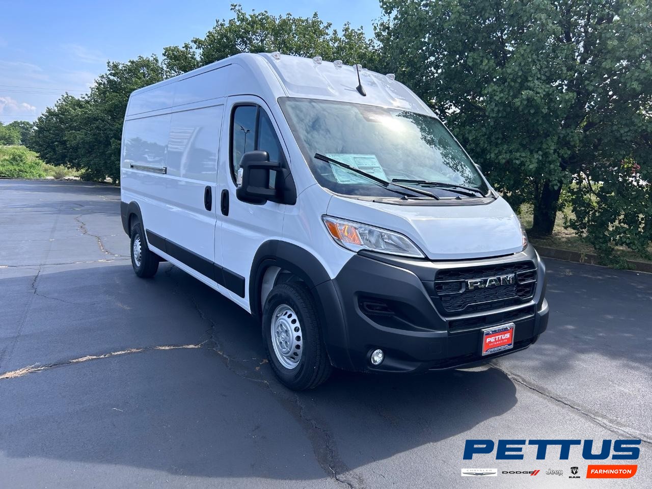 2025 Bright White Clearcoat Ram ProMaster Cargo Van High Roof FWD Van