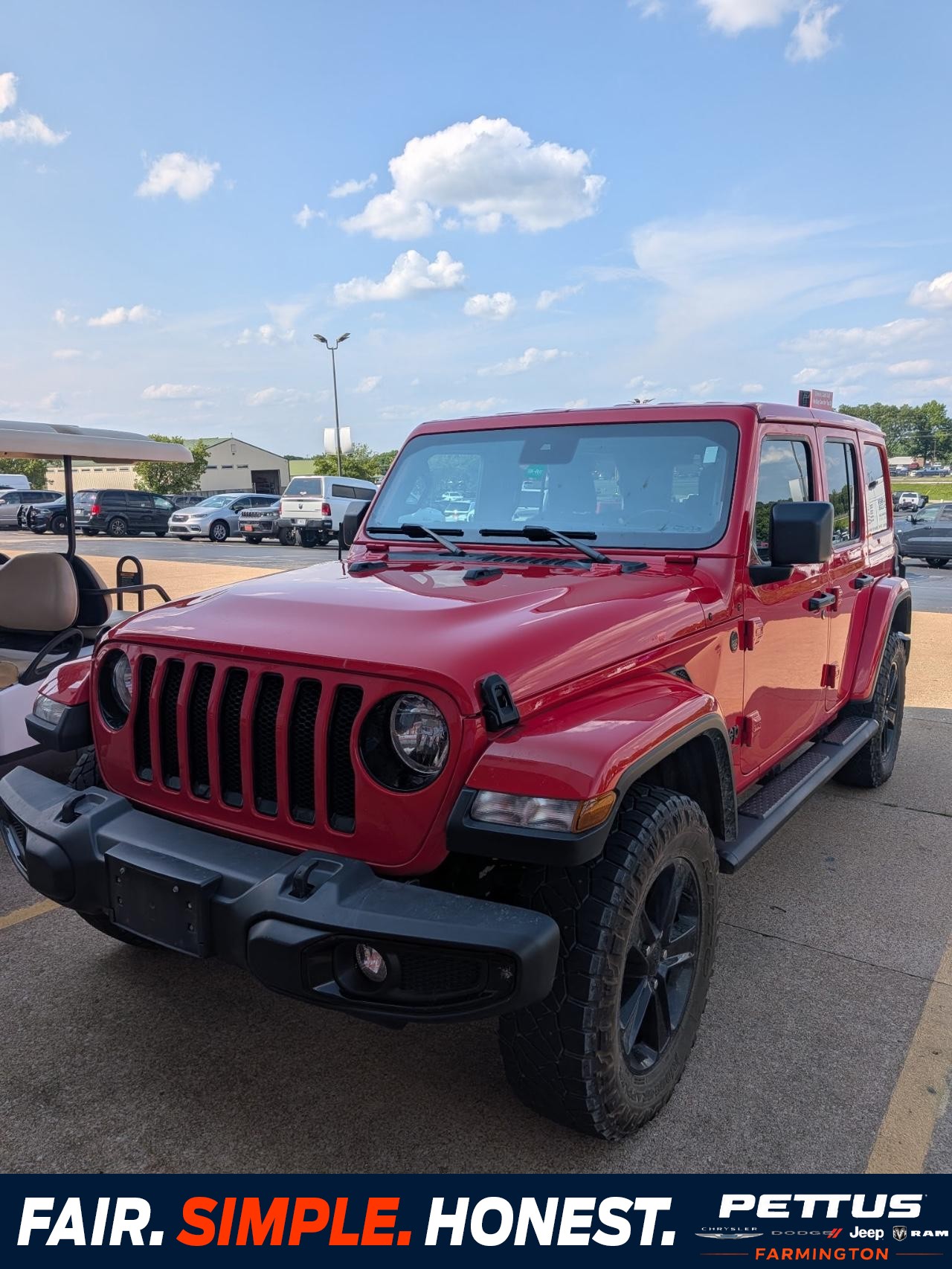 2022 Red Clearcoat Jeep Wrangler Unlimited Sahara Altitude 4X4 SUV