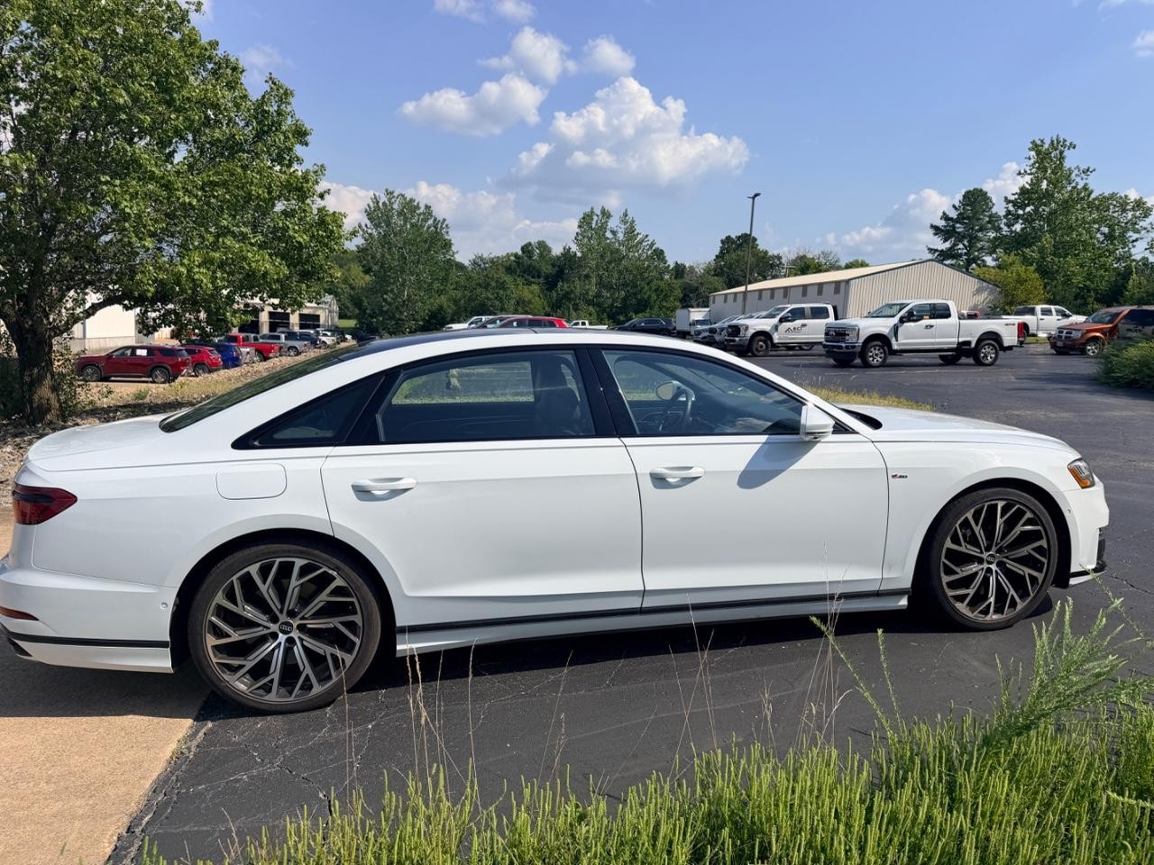 2021 Glacier White Metallic Audi A8 L 60 quattro AWD Sedan