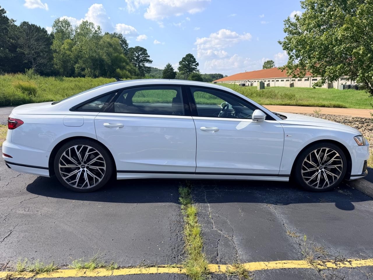 2021 Glacier White Metallic Audi A8 L 60 quattro AWD Sedan
