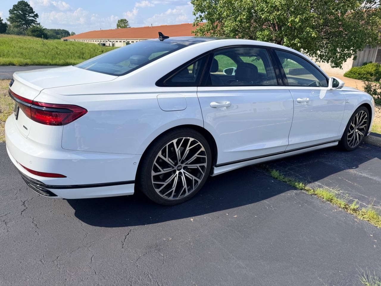 2021 Glacier White Metallic Audi A8 L 60 quattro AWD Sedan