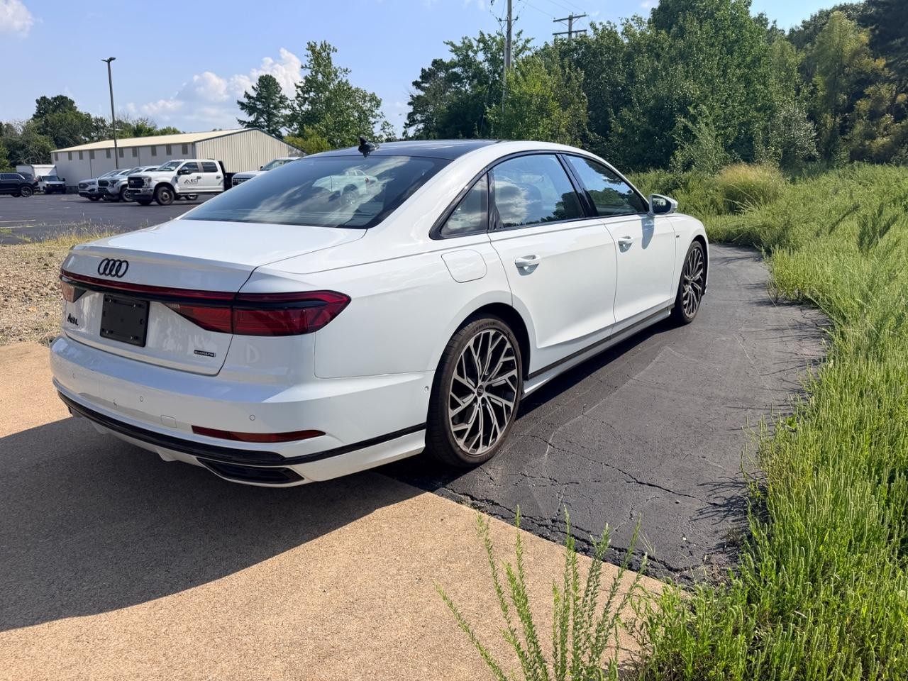 2021 Glacier White Metallic Audi A8 L 60 quattro AWD Sedan