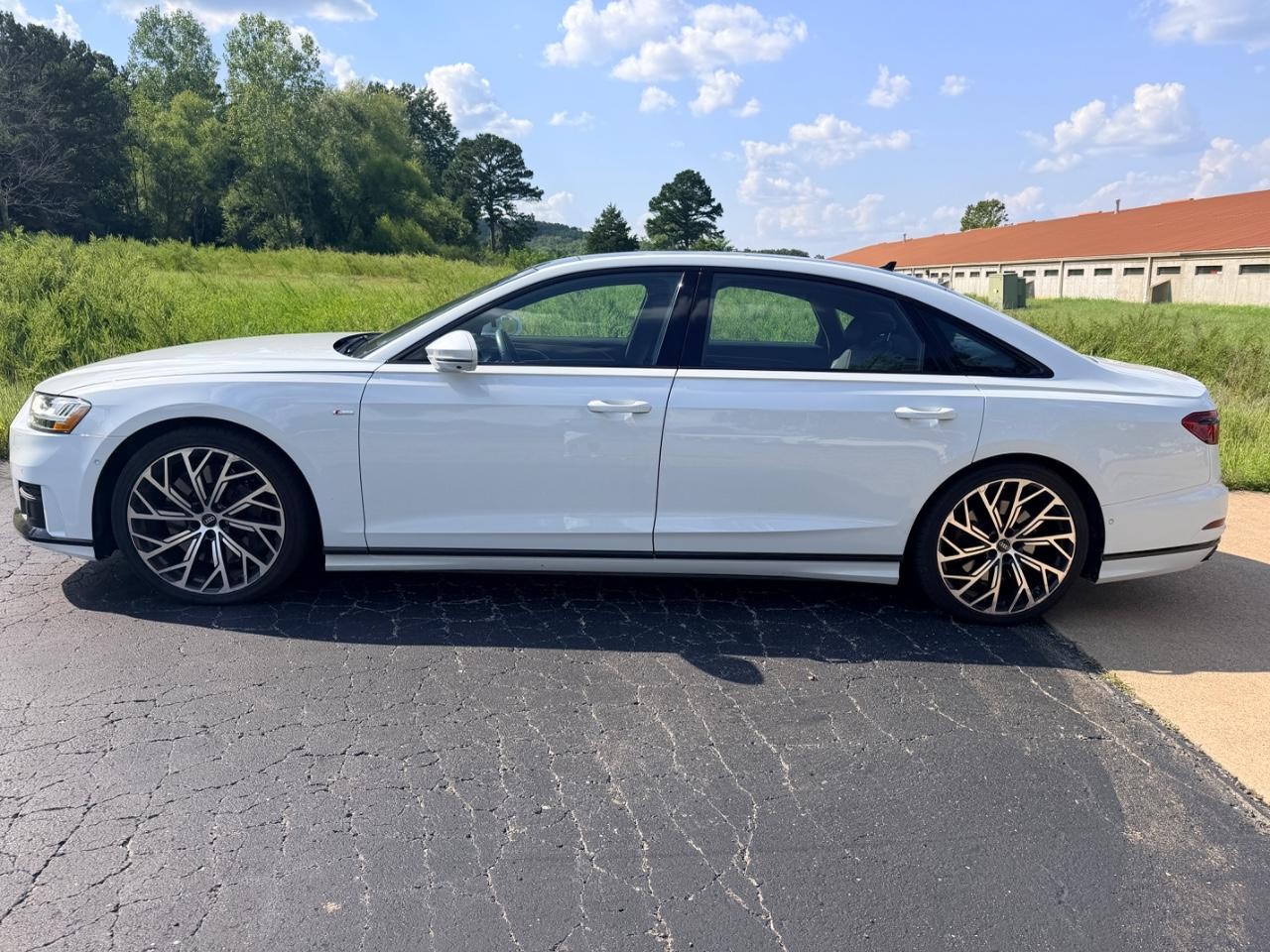 2021 Glacier White Metallic Audi A8 L 60 quattro AWD Sedan