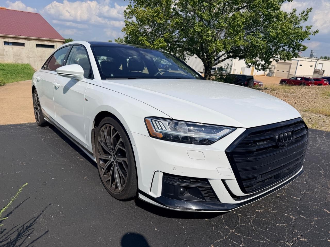 2021 Glacier White Metallic Audi A8 L 60 quattro AWD Sedan