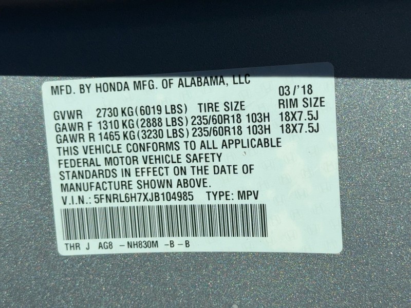 Honda Odyssey Vehicle Image 25