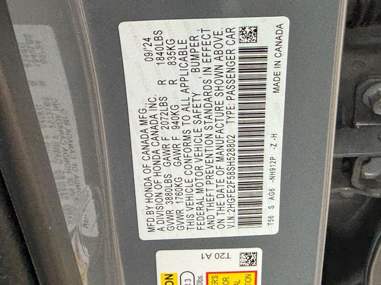Honda Civic Sedan Vehicle Image 21