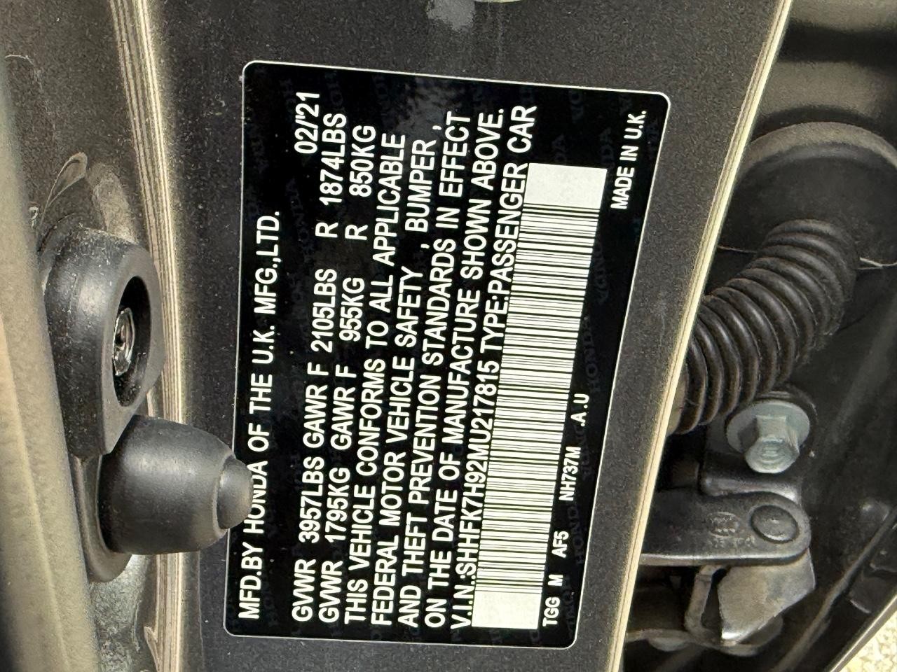 Honda Civic Hatchback Vehicle Image 24
